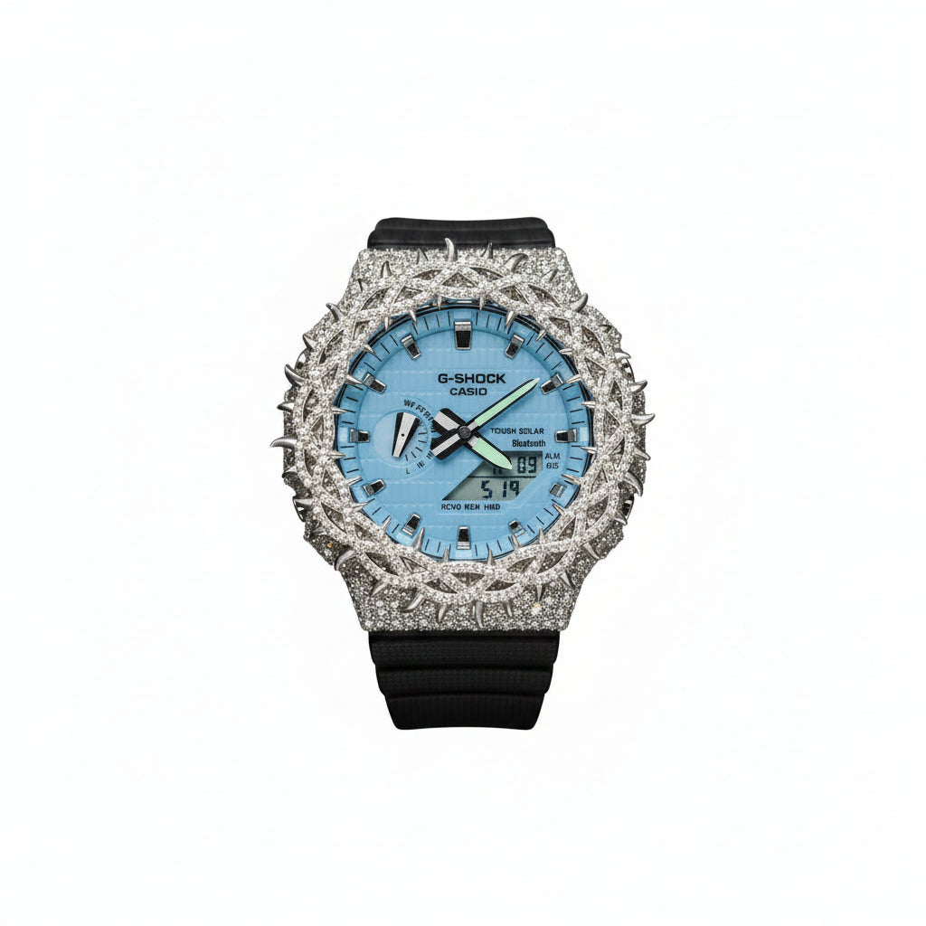 Iced G-Shock (Blue Face)