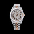 Iced Rolex Roman Dial 'Rose Gold'